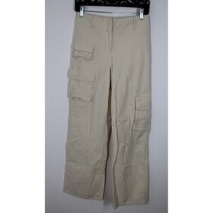 Wilfred Free 2 Beige Wide Leg Utility Trousers Picture Cargo Pants Aritzia 94891